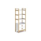 Boori Tidy Storage Bookcase - White & Almond