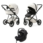 Mee-go Milano EVO 3 in 1 Travel System- Pearl White