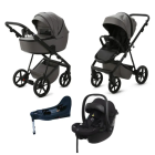 Mee-go Milano EVO 3 in 1 Plus Base Travel System - Slate Grey