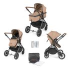 Cosmo 6 Piece Pram Pushchair - Gunmetal/Desert/Tan