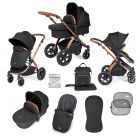 Ickle Bubba Stomp Luxe 2 In 1 Pushchair & Carrycot - Bronze/Midnight/Tan