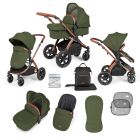 Ickle Bubba Stomp Luxe 2 In 1 Pushchair & Carrycot - Bronze/Woodland/Tan