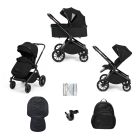 Ickle Bubba Altima 9 Piece Pram Pushchair - Black