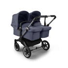 Bugaboo Donkey 5 Twin Complete Pushchair - Graphite/Stormy Blue