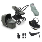 Bugaboo Fox Cub Stroller Bundle with BeSafe Go Beyond Anthracite Mesh Car Seat and Base - Forest Green