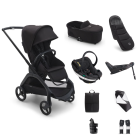 Bugaboo Dragonfly Pushchair Bundle with BeSafe Go Beyond Anthracite Mesh Car Seat and Base - Black/Midnight Black