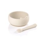 Jane Silicone Bowl and Spoon Set - Sand