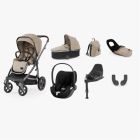 BabyStyle Oyster 3 Luxury 7 Piece Cybex Cloud T i-Size Travel System Bundle - Butterscotch