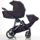 Mee-go UNO Plus 2 in 1 Stroller - Black/Rose