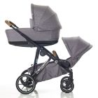 Mee-go UNO Plus 2 in 1 Stroller - Grey/Chrome