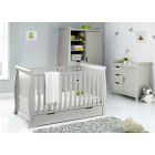 Obaby Stamford Classic Sleigh 3 Piece Room Set - Warm Grey