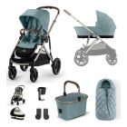 Cybex Gazelle S Lux Pushchair 9 Piece Bundle - Sky Blue (Taupe Frame)