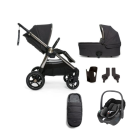 Mamas & Papas Ocarro Pushchair 6 Piece Maxi Cosi Pebble 360 Car Seat Bundle - Onyx