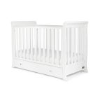 Ickle Bubba Snowdon 4 in 1 Mini Cot Bed and All Seasons Premium Pocket Sprung Mattress - White