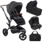 Jane Trider + Sweet 3-in-1 Pushchair with Koos iSize R1 Car Seat - Cold Black