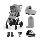 Cybex Balios S Lux Pushchair 8 Piece Bundle - Stone Grey