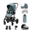 Cybex Balios S Lux Pushchair 8 Piece Bundle - Sky Blue (Taupe Frame)