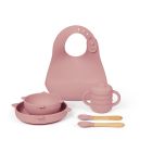 Ickle Bubba 6 Piece Silicone Feeding Set - Pink