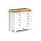 Boori 3 Drawer Chest with Changing Tray - White & Almond