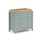 Boori 3 Drawer Chest with Changing Tray - Blueberry & Almond