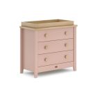 Boori 3 Drawer Chest with Changing Tray - Cherry & Almond