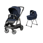 Peg Perego Veloce Stroller 3 in 1 Bundle - Blue Shine