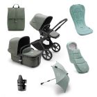 Bugaboo Fox 5 Complete Pushchair Essential Bundle - Black/Forest Green