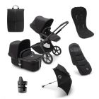 Bugaboo Fox 5 Complete Pushchair Essential Bundle - Black/Midnight Black