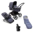 Bugaboo Fox Cub Essential Stroller Bundle - Stormy Blue