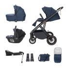 Babymore Chia Travel System Coco with Base - Midnight Blue