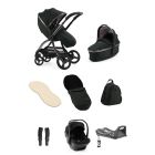 egg3 Luxury Pushchair and Shell i-Size Bundle - Black Olive