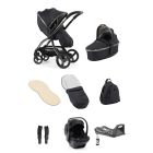 egg3 Luxury Pushchair and Shell i-Size Bundle - Carbonitee