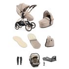 egg3 Luxury Pushchair and Shell i-Size Bundle - Feather