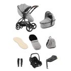 egg3 Luxury Pushchair and Cabriofix i-Size Car Seat and Base Bundle - Glacier