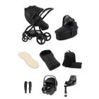 egg3 Luxury Pushchair and Pebble 360 i-Size Car Seat and Base Special Edition Bundle - Houndstooth Black