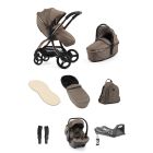 egg3 Luxury Pushchair and Shell i-Size Bundle - Mink