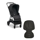 Mamas & Papas Libro Stroller Bundle with Quilted Memory Foam Liner (2 Piece) - Liquorice/Graphite