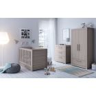 Little Acorns Sophia 3 Piece Hampton Nursery Room Set + FREE pocket Sprung Mattress - Ellesmere