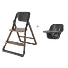 Ergobaby Evolve Highchair with Infant Seat and Tray - Dark Wood