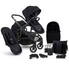 iCandy Orange 4 Double Pushchair Bundle -Black Edition