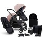 iCandy Orange 4 Double Pushchair Bundle - Rose/Black