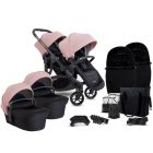 iCandy Orange 4 Twin Pushchair Bundle - Rose/Black