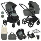 Jane Muum-4 Pushchair + Koos iSize R1 Car Seat 10 Pcs Travel System Bundle - Botanic