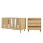 Tutti Bambini Japandi 2pc Furniture Set - Light Oak