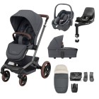 Maxi Cosi FAME 8 Piece Complete Pushchair Bundle - Twillic Graphite