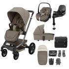 Maxi Cosi FAME 10 Piece Premium Pushchair Bundle - Twillic Truffle (Black Wheels)