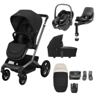 Maxi Cosi FAME 8 Piece Complete Pushchair Bundle - Twillic Black