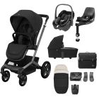 Maxi Cosi FAME 9 Piece Complete Pushchair Bundle - Twillic Black