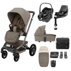 Maxi Cosi FAME 9 Piece Complete Pushchair Bundle - Twillic Truffle (Black Wheels)