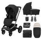 Maxi Cosi FAME 7 Piece Essential Pushchair Bundle - Twillic Black